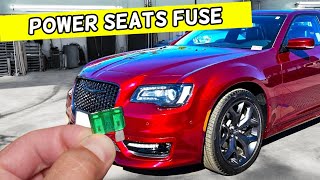 CHRYSLER 300 POWER SEATS FUSE LOCATION REPLACEMENT