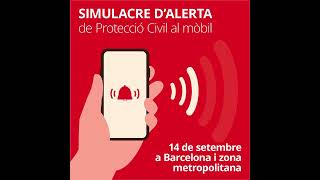 Prova d'alertes de Protecció Civil