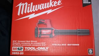 Milwaukee M12 compact spot blower🌎✌😁