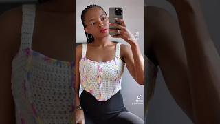 DIY crochet corset top / quick look/ full tutorial on AC Crochets channel #häkeln #crochet