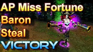 AP Miss Fortune Baron Steal Victory! - League of Legends Short Clip