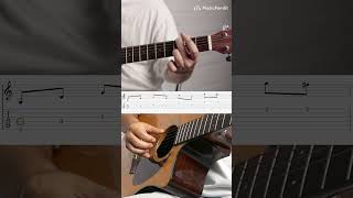 Creed - One Last Breath Easy Guitar Tutorial | Intro Riff Guitar Lesson | Tabs #shorts