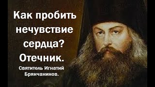 Как пробить нечувствие сердца? Отечник. Святитель Игнатий Брянчанинов.