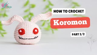 #575 | Crochet Koromon (2/2) | Keychains | Crochet Digimon Amigurumi | Free Pattern | Amiguworld