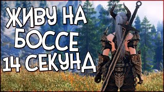 Skyrim Dragons Souls ЖИВУ НА БОССЕ МАКСИМУМ 14 СЕКУНД