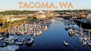 Tacoma, Washington | 5 Aerial Footage Locations | Fly By Drone | With Music