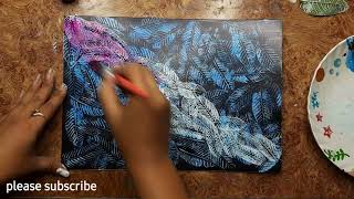 Guava leaf texture painting #leafart #painting #tutorials