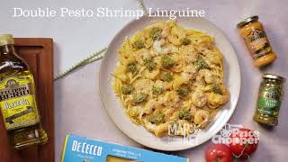 Double Pesto Shrimp Linguine