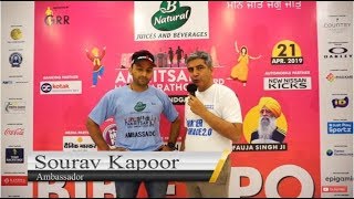 Sourav Kapoor extends his support as Ambassador in B Natural Amritsar Half Marathon 3rd Ed.