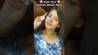 DIY Real Flower Earring Hack😱😱 | DIY Shadi Flower Earring for braidemaids #shorts #viralshorts #diy