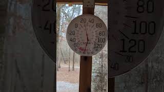 Beginning to Snow/Ice in Glenwood, AR January 14, 2024