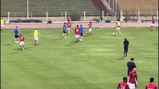 جمهور الاهلي يشعل اجواء استاد المقاولون العرب ورسالة للاعبين