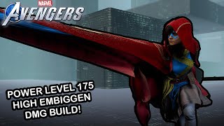 Marvel's Avengers - INCREDIBLE EMBIGGEN DAMAGE! MS MARVEL POWER LEVEL 175 BUILD!