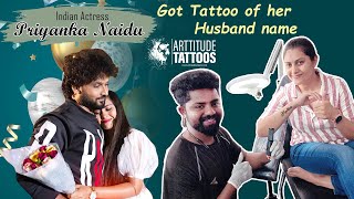 Priyanka Madhu | Birthday Surprise Tattoo | Arttitude Tattoo | Hyderabad