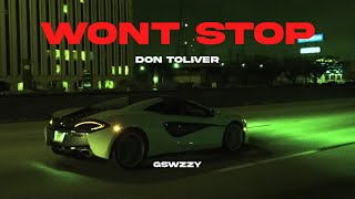 Don Toliver - Won't Stop