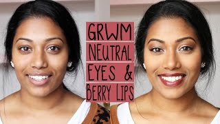 GRWM ♥ Neutral Eyes & Berry Lips | Zahrah Aliyah