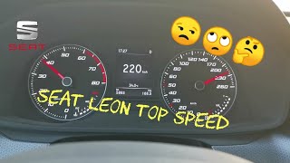 Seat Leon 2021 1.4 tsi (150 hp) Top Speed أقصى سرعة سيات ليون