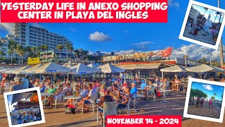 Gran Canaria🌴YESTERDAY LIFE IN ANEXO SHOPPING CENTER IN PLAYA DEL INGLES - 2024 - NOVEMBER 14