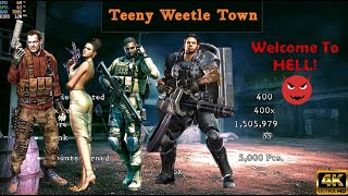 Resident Evil 5 | Teeny Weetle Town| 4 Player Co-op Mercenaries | Welcome To HELL! 😈 | 200 Special