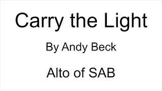 Carry the Light - Alto of SAB