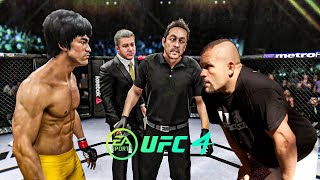 Bruce Lee vs Chuck Liddell - EA Sports UFC 4 - Bruce Lee Fight Club 🔥🐲