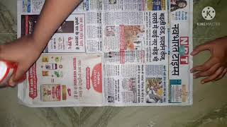 paper folder using newspaper and pastel sheet | best out of waste | very easy newspaper folder