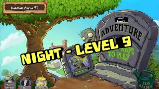 Main Plant Zombie baru di bagian Night level 9