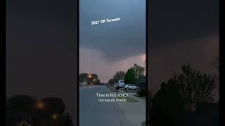 2021 OK Tornado formed at the end of our neighborhood. #viral #fyp #trending #shorts #storm