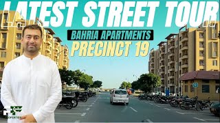 Latest Street Tour Bahria Apartments   Bahria Town Karachi`