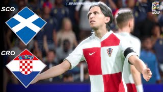 Scotland vs Croatia - Round 5 of the UEFA Nations League 2025 - EA Sports FC 25