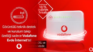 Görüntülü teknik destek ve kurulum takip özelliği sadece Vodafone Evde İnternet’te!