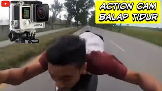 AKSI JOCKEY BALAP TIDUR || ACTION CAM