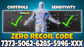 BGMI BEST SENSITIVITY SETTINGS | BGMI SENSITIVITY CODE TODAY | BGMI ZERO RECOIL SENSITIVITY CODE.