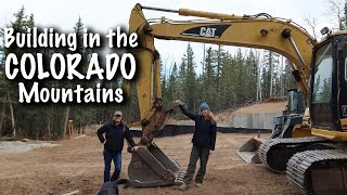 Building a Cabin In the Colorado Mountains - BackFilling to Foundation - Spirit Forest - S5 -Ep#10