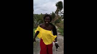 African woman from Ghana moves