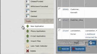 Navigation Templates in Mortgage Dashboard