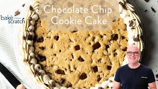 SOFT & CHEWY Cookie Cake Recipe |  Copycat Great American Cookie Cake