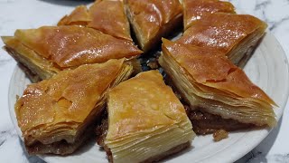 Bu tariften sonra herkes evde baklava yapabilecek/ çıtır çıtır cevizli baklava nasıl yapılır 😯😋👇