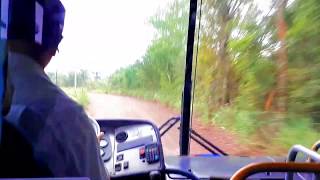 De ônibus pela zona rural de Mampituba