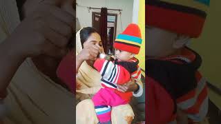 First Time Om Drinking milk | cute moment| #cutebaby #om #babyboy