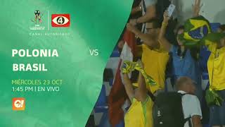 Canal 4 TCS El Salvador | Mundial Femenino Sub 17 2024 - Polonia vs Brasil (Promo)