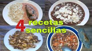 4 recetas super basicas de acompañar los frijolitos 😋 enfrijolate  conmigo 😋 parte 1