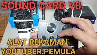 Review Sound Card V8, Mantap Bisa Untuk Karaokean Bos