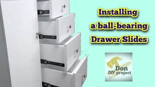 Paano mag install ng ball-bearing drawer slides