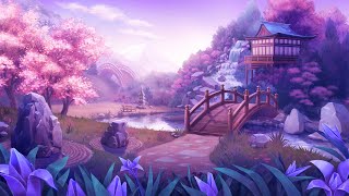 Japanese Garden - Japanese Flute Music, Soothing, Relaxing, Healing, Studying