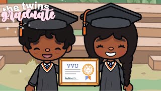 the twins GRADUATE HIGHSCHOOL! (FINALE) | *with voice* | Toca Life World Roleplay