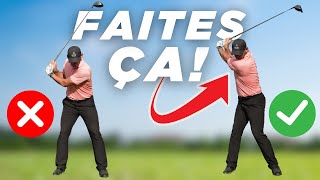 BACKSWING AU GOLF | L'ERREUR qui vous fait PERDRE des MÈTRES !