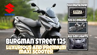 Suzuki Burgman Street 125 |Luxurious and Premium Maxi Scooter | Review | Specs Tagalog 2020