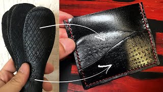 Using Old Soles to Make New Wallets | Ideas for Recycling Your Old Leather Goods!