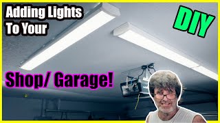 Adding LED Lights To Your Workshop/ Garage With or Without Attic Access